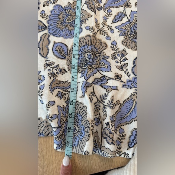 Tommy Hilfiger Women's Ruffled Hem floral Shift  linen Dress size 2 1724 - Picture 9 of 9